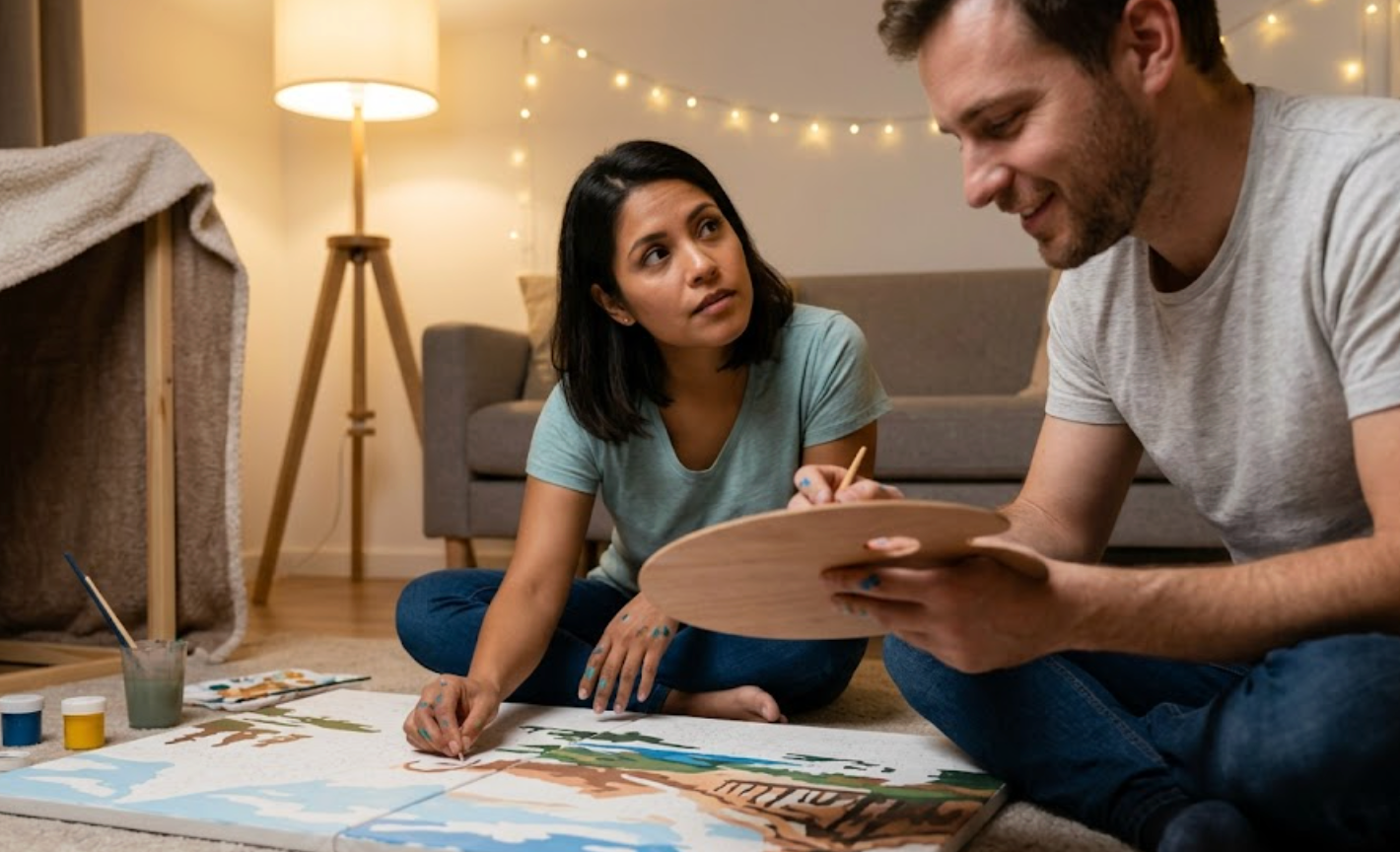 The Ultimate At-Home Painting Date Night Guide: Foster Real Connection Offline